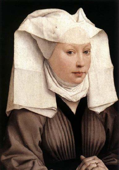 WEYDEN, Rogier van der Lady Wearing a Gauze Headdress oil painting picture